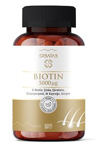 Biotin (ÇİNKO ÇÖREKOTU CİVAN PERÇEMİ AT KUYRUĞU ISIRGAN EKSTRESİ) 60 Kapsül ürün fotoğrafı