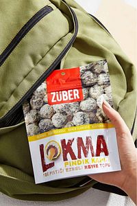 Lokma Fındık Kaplı Fıstık Ezmeli Meyve Topu 96g X 6 Paket ürün fotoğrafı
