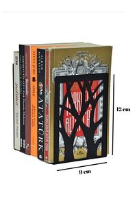 Ağaç Desenli Plastik Kitap Desteği - Kitap Tutucu - Ev Ve Ofis Dekoratif Aksesuar( 2 Li Set) ürün fotoğrafı