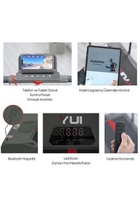 A2 Pro 2024 Model 12 Km Hız-120 Kg Taşıma Kapasitesi-bluetooth Hoparlör-akıllı Koşu Bandı-1.5 Hp ürün fotoğrafı