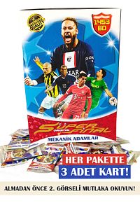 Süper Final 60 Adet (20 Paket Her Pakette 3 Adet) Kart Futbolcu Kartı Sporcu Kartı Oyuncu Kartı ürün fotoğrafı
