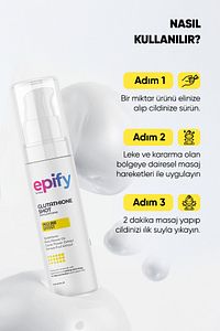Epify Cilt Beyazlatıcı Peeling Etkili Glutatyon Shot ürün fotoğrafı