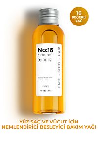 No:16 Nemlendirici Besleyici Yenileyici Işıltı Verici Mucizevi Onarıcı Bakım Yağı 100 ml ürün fotoğrafı