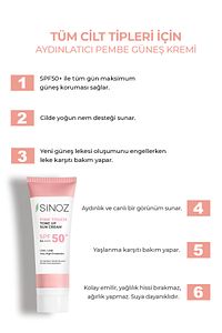 Pink Touch SPF50+ Cilt Aydınlatıcı Pembe Yüz Güneş Kremi 50ml-Tüm Ciltler İçin-PA++++ ürün fotoğrafı