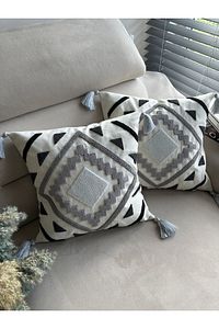 Bmyhome Punch Nakışlı 2adet Kırlent Kılıfı ürün fotoğrafı