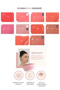 Meyve Kokulu, Nemlendirici, Sedefli, Kalıcı Sıvı Allık Juicy-pang Water Blusher Shimmer (SPK01) ürün fotoğrafı