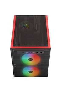 Blaze Mesh Siyah Temperli Camlı 4*12cm Argb Fan Mid-t Gaming Oyuncu Kasası ürün fotoğrafı