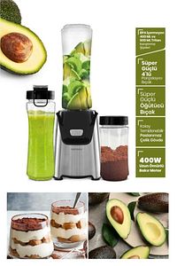 Mixgrind 2in1 Paslanmaz Çelik Bıçaklı Kişisel Smoothie Blender Ve Kahve Baharat Öğütücü ürün fotoğrafı