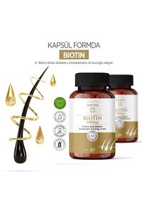 Biotin (ÇİNKO ÇÖREKOTU CİVAN PERÇEMİ AT KUYRUĞU ISIRGAN EKSTRESİ) 60 Kapsül ürün fotoğrafı