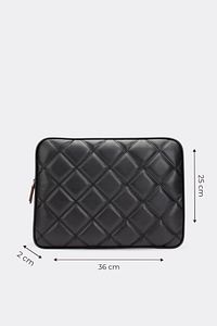 Macbook Air Pro 13 & 13.3 Inç Laptop Kılıfı Kapitone Siyah ürün fotoğrafı