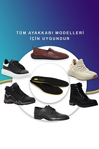 X15 Yumuşak Ortopedik Tabanlık,rahat Tabanlık,konfor Tabanı,spor Tabanlık,iç Taban,kadın,erkek,siyah ürün fotoğrafı