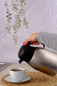 2 Litre Paslanmaz Çift Kat Çelik Çay Termosu - 1200a ürün fotoğrafı
