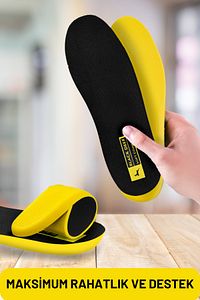 X15 Yumuşak Ortopedik Tabanlık,rahat Tabanlık,konfor Tabanı,spor Tabanlık,iç Taban,kadın,erkek,siyah ürün fotoğrafı