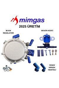 Mimgas Karbüratörlü Set Regülatör 90 Kw Gaz Ve Benzin Kesici 2025 Üretim ürün fotoğrafı