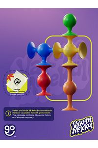Vakum Molekül 25 Parça Yapı Taşları Fidget Duyusal Eğitici Oyuncak Squigz Lego ürün fotoğrafı