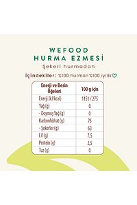%100 Sade Hurma Ezmesi 400 gr (Hurma Püresi, Hurma Dolgusu) ürün fotoğrafı