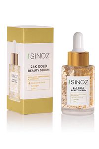 24k Altın Parçacıklı Hyaluronik Asit Içeren Kırışıklık Karşıtı Kolajen Cilt Bakım Serum 30 ml ürün fotoğrafı