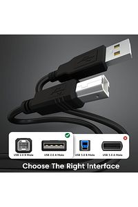 1.5 Metre 1.5mt Samsung Hp Epson Brother Usb 2.0 Kare Usb Printer Usb Yazıcı Ara Bağlantı Kablosu ürün fotoğrafı