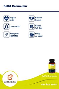 Bromelain 500 Mg 60 Kapsül ürün fotoğrafı