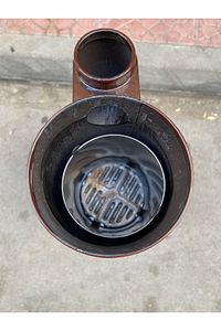Yükseklik 60 Cm Çap 30 Cm Emaye Yuvarlak Kovalı Uyuyan Soba Odun Kömür Sobası ürün fotoğrafı