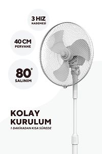 Beyaz Vantilatör 16'' (3P) Ktf-290 ürün fotoğrafı