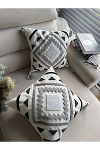 Bmyhome Punch Nakışlı 2adet Kırlent Kılıfı ürün fotoğrafı