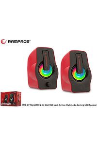 Rms-g7 Falsetto 2.0 6 Watt 50hz-20khz Kırmızı Multimedia 5v Usb Speaker ürün fotoğrafı