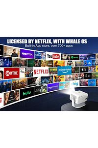 Projeksiyon Cihazı Taşınılabilir Wifi 2.4+5G-6.0 4K UHD 150 İnç Dahili Hoparlör 180 Derece Smart Led ürün fotoğrafı