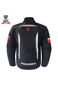 JKT-01 4 Mevsim Motorsiklet Montu ( ProSev JKT-01 Black-Red Motosiklet Mont ) ürün fotoğrafı