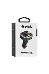 Sl-bt306 Çift Usb 5v 3.1a Rainbow Işıklı Led Ekran Tf Kartlı V5.0 Bluetooth Fm Transmitter ürün fotoğrafı