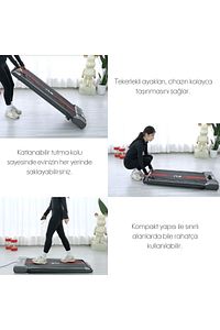 A2 Pro 2024 Model 12 Km Hız-120 Kg Taşıma Kapasitesi-bluetooth Hoparlör-akıllı Koşu Bandı-1.5 Hp ürün fotoğrafı