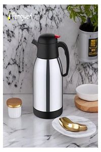 2 Litre Paslanmaz Çelik Çay Termosu Çift Kat Sus304 Çelik - 1200p ürün fotoğrafı