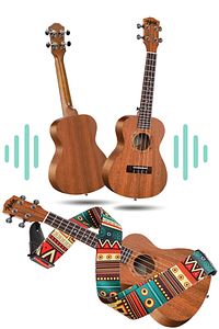 Ct-24mc Set Maun Concert Ukulele (SOFTCASE TUNER CAPO METOD NOTA STİCKER ASKI PENA) ürün fotoğrafı