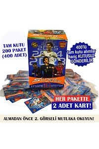 All Star 10. Yıl 2023 Süper Final Orjinal 400lü Futbol Oyuncu Kartları - 2likartx200paket=400 ürün fotoğrafı
