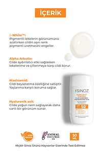 SPF50+ Koyu Cilt Lekelerine Etkili Sıvı Yüz Güneş Kremi-Yeni Nesil Filtreler-Hibrit Formül PA++++ ürün fotoğrafı