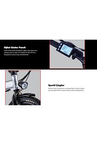 Bn5 Pro 250 Watt 36 Volt 7.5 Ah Bataryalı Elektrikli Katlanabilir Bisiklet Siyah ürün fotoğrafı