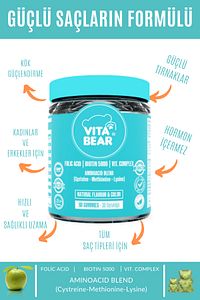Çiğnenebilir Saç Vitamini Strong Hair 60 Gummy ürün fotoğrafı