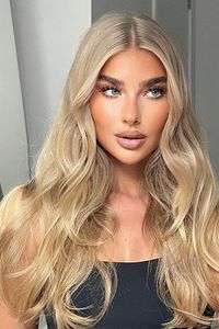 Isıya Dayanıklı Yarımay Çıt Çıt Saç - 16# - Bal Köpüğü - Dalgalı - 60 Cm - 110 gr ürün fotoğrafı