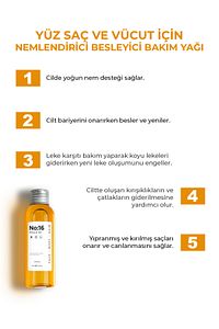 No:16 Nemlendirici Besleyici Yenileyici Işıltı Verici Mucizevi Onarıcı Bakım Yağı 100 ml ürün fotoğrafı