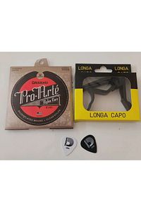 Ej45 Klasık Gitar Teli Pro Arte Longa Gitar Kapo 2 Adet Pena ürün fotoğrafı