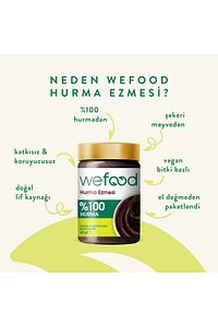 %100 Sade Hurma Ezmesi 400 gr (Hurma Püresi, Hurma Dolgusu) ürün fotoğrafı