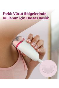 BRE255/05 Kablolu Epilatör,Bacak İçin Kullanım,Işık Özellikli,3 Ek Parçalı,2 Hız Ayarı ürün fotoğrafı