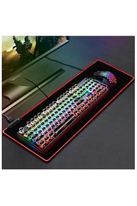 90x40 Rgb Mouse Pad Led Işıklı Speed Yüzey Su Geçirmez Gamepad Baskısız Siyah Renk Gaming Mousepad ürün fotoğrafı