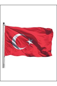 Türk Bayrağı 200x300 cm Alpaka Kumaş ürün fotoğrafı