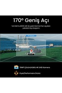 Sj4000 Air Wifi 4k Aksiyon Kamerası Gümüş ürün fotoğrafı