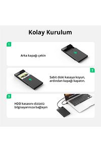 Usb 3.0 Micro-b 2.5 Inch Ssd Hard Disk Kutusu ürün fotoğrafı