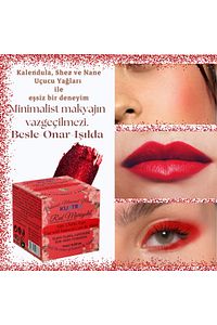 Red Marigold Nemlendirici - Antioksidan Işıltı Veren Balm (DOĞAL İÇERİKLİ RUJ- ALLIK-GÖZ FARI) ürün fotoğrafı