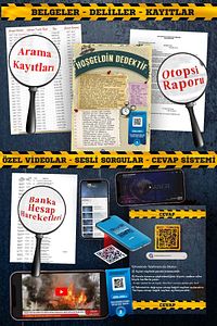 Dedektif Oyunu Mahzen Cinayet Dedektiflik Oyunu Katil Kim Dava Çözme Oyunu Dedektif Oyunu Kutu Oyunu ürün fotoğrafı