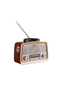 301 Eskitme Nostalji Tasarımlı Bluetoothlu Nostalji Radyo Fm-sd Kart-aux NSTJ000002001 ürün fotoğrafı