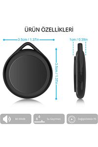 AirTag iOS iPhone iPad Mac Uyumlu Akıllı Gps Takip Cihazı İzleme Eşya Bulucu ürün fotoğrafı